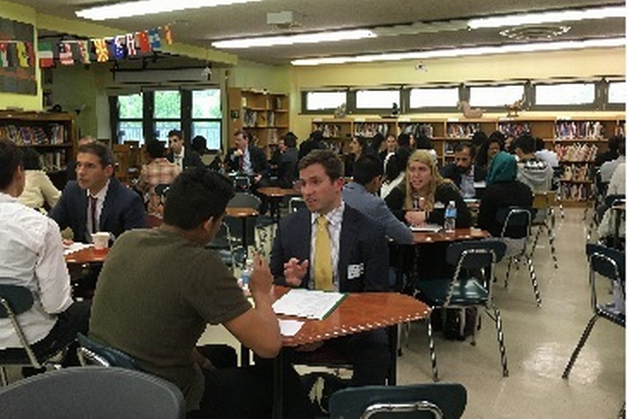 Deutsche Bank employees mentor students at Emma Lazarus High School